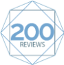 NetGalley badge for 200 reviews