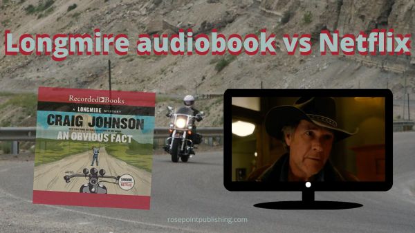 Longmire audiobook vs Netflix blog banner